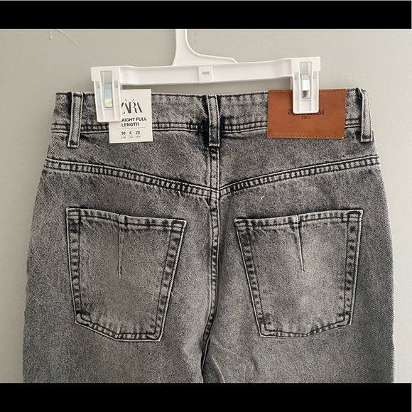 Zara Z1975 Straight Leg Full Length Jean Size 6 - Picture 7 of 8